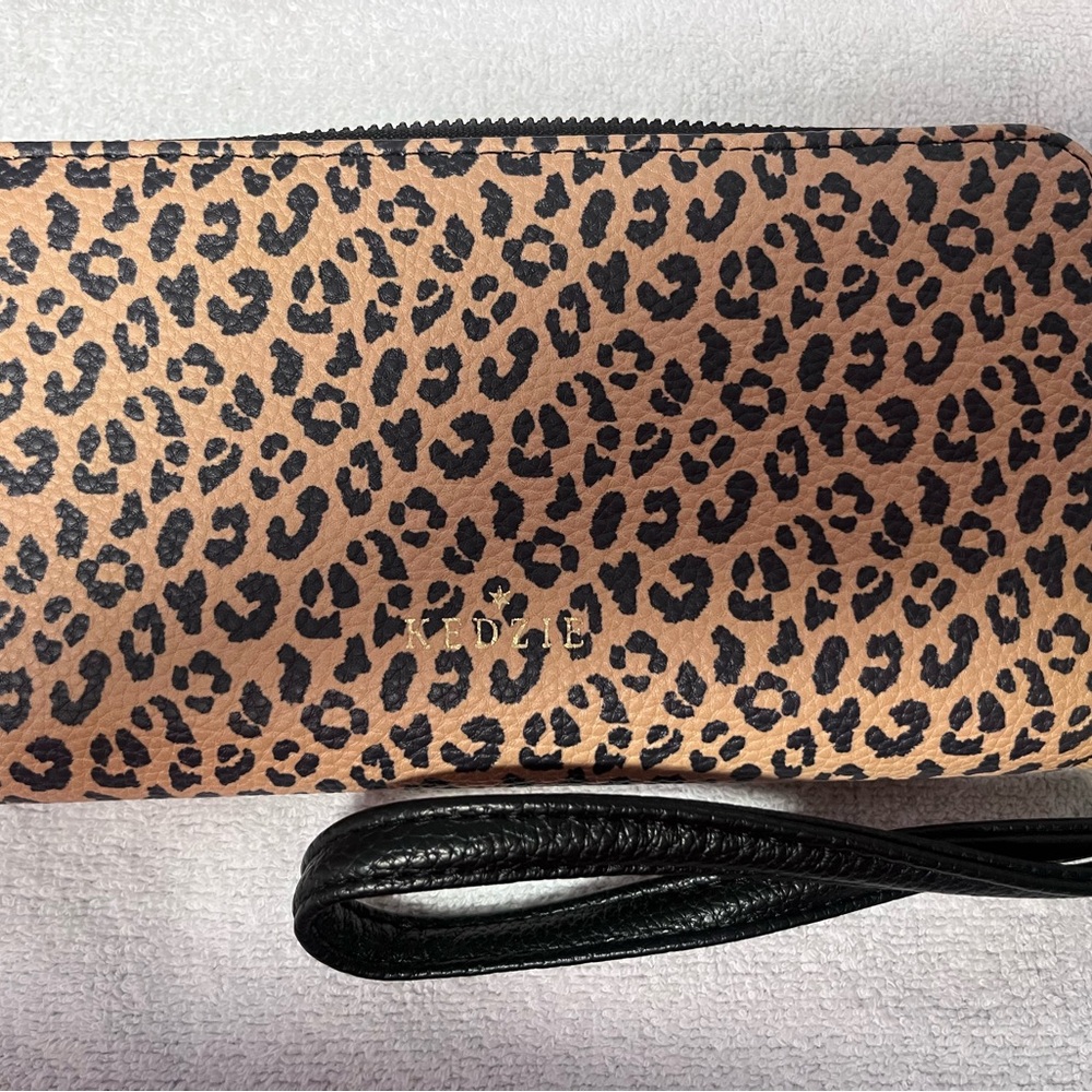 KEDZIE Eclipse Vegan Leather Zip-Around Clutch Wallet